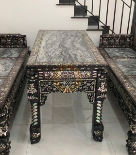 Bàn Ghế Gỗ Xưa Khảm Xà Cừ 